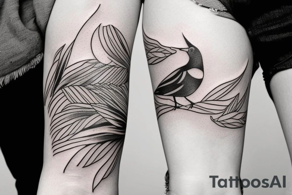 Mynah birds tattoo idea