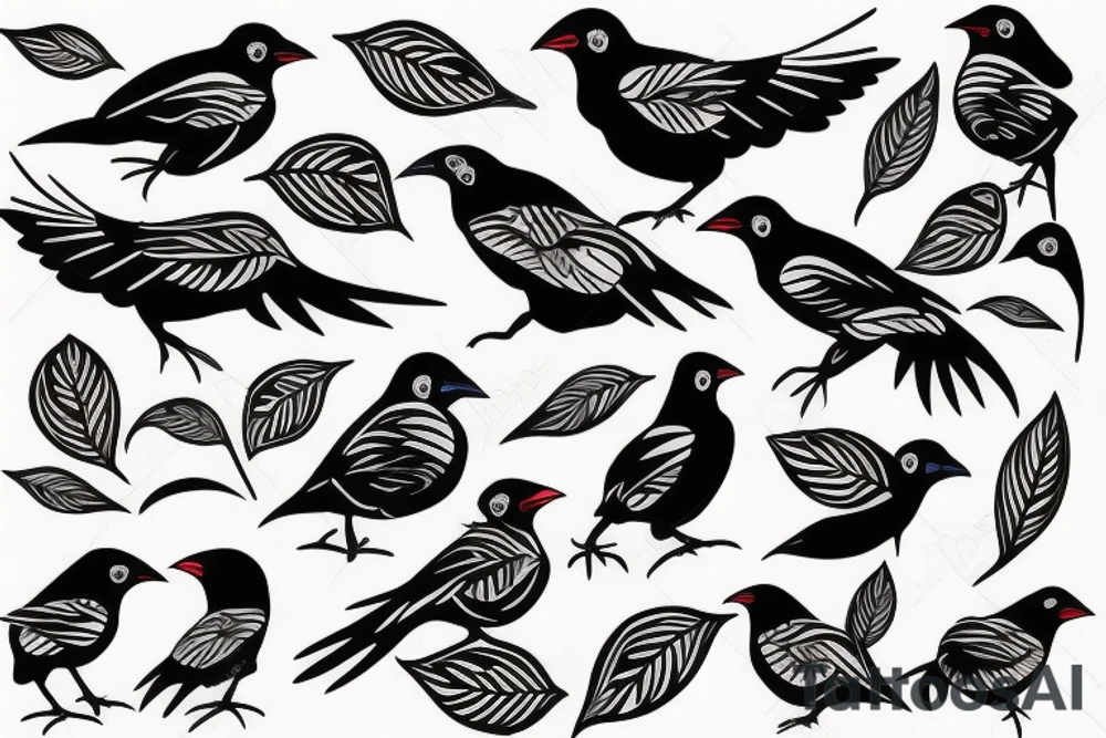 Mynah bird tattoo idea