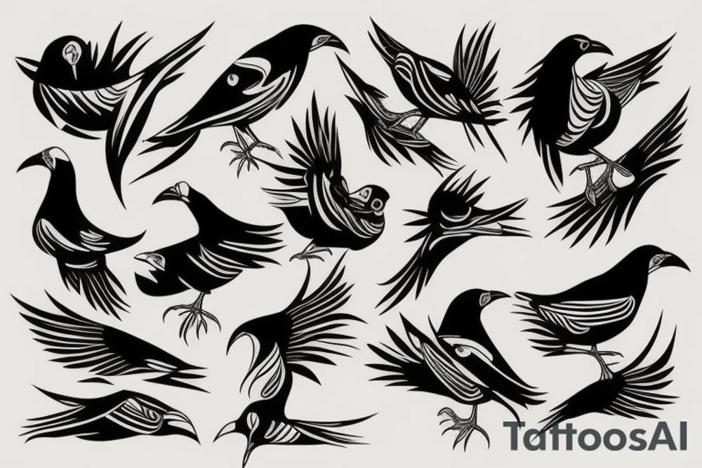 Mynah bird tattoo idea