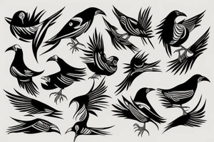 Mynah bird tattoo idea