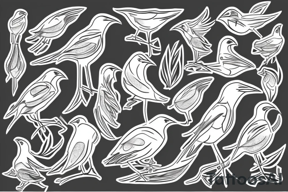 Mynah bird tattoo idea