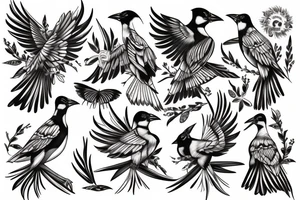 Mynah bird tattoo idea