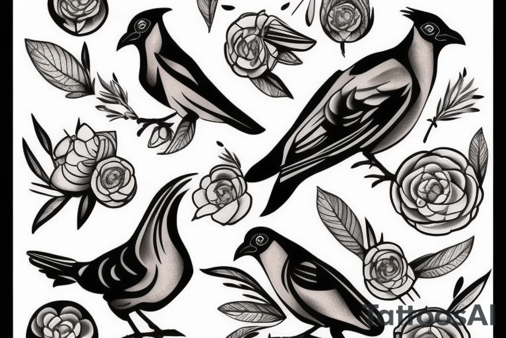 Mynah bird tattoo idea