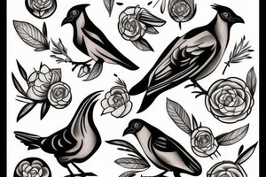 Mynah bird tattoo idea