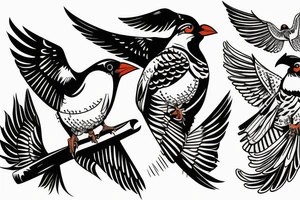 mynah bird on chest tattoo idea