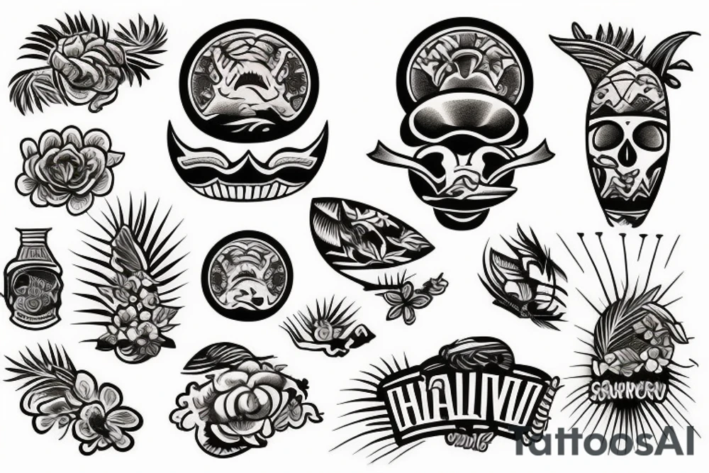 Shoulder hawaiian tattoo idea