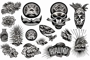 Shoulder hawaiian tattoo idea