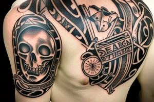 Irish design on shoulder tattoo idea