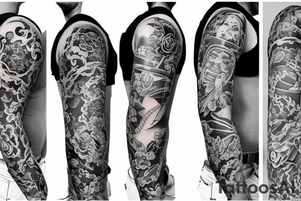 Half sleeve tattoo idea