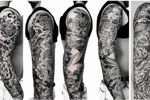 Half sleeve tattoo idea