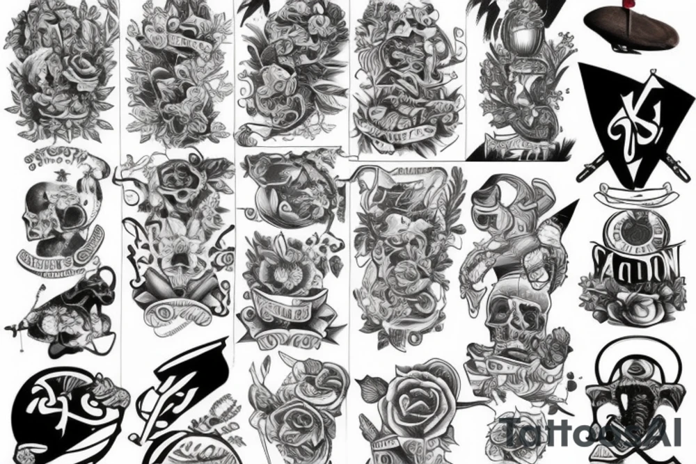 Half sleeve tattoo idea