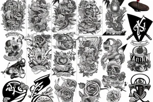 Half sleeve tattoo idea