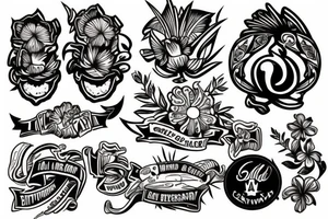Hawaiian and Irish shoulder tattoo idea