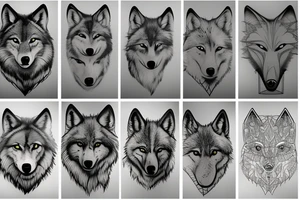 wolf tattoo idea