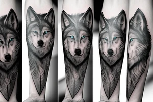 wolf tattoo idea