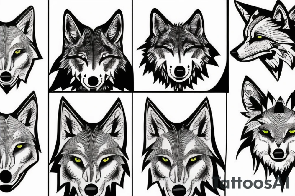 wolf pack tattoo idea