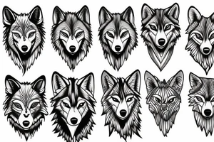 wolf pack tattoo idea