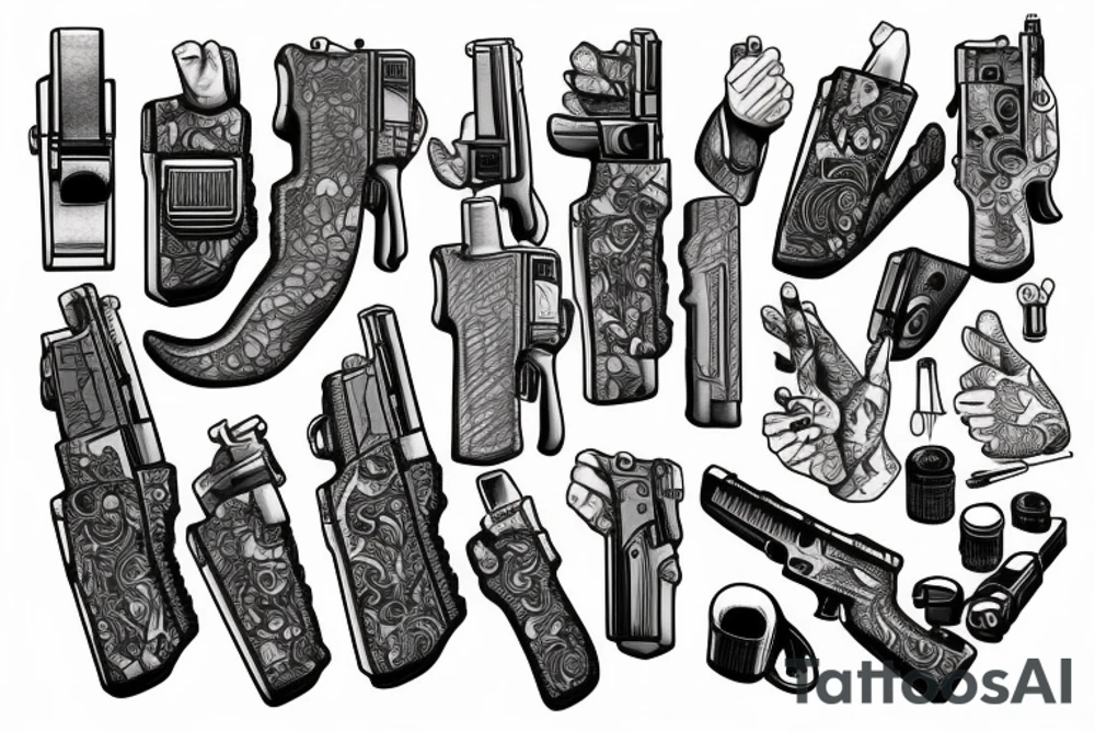 glock 17 tattoo idea