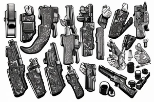 glock 17 tattoo idea