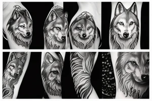 wolf tattoo idea