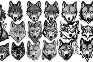 wolf, not just a wolf head tattoo idea