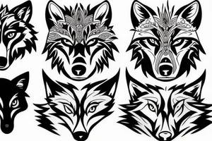 wolf, not just a wolf head tattoo idea