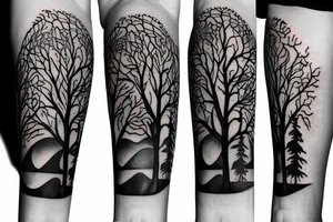 tree wrapping around my arm tattoo idea