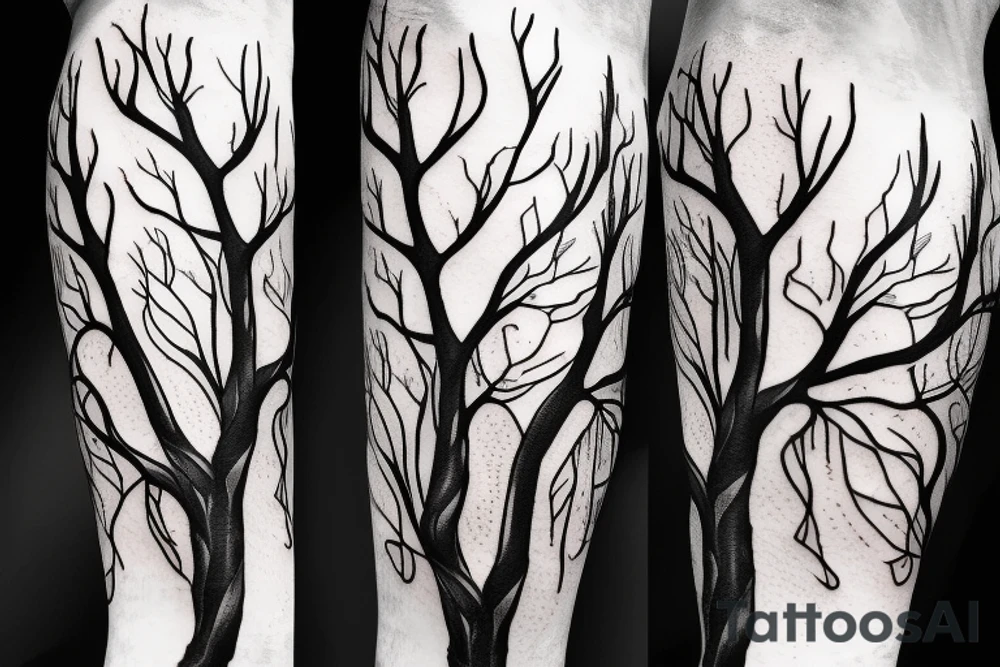 tree branch wrapping around my arm tattoo idea
