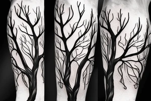 tree branch wrapping around my arm tattoo idea