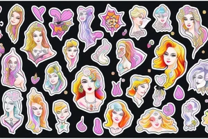 Female cameo tattoo idea