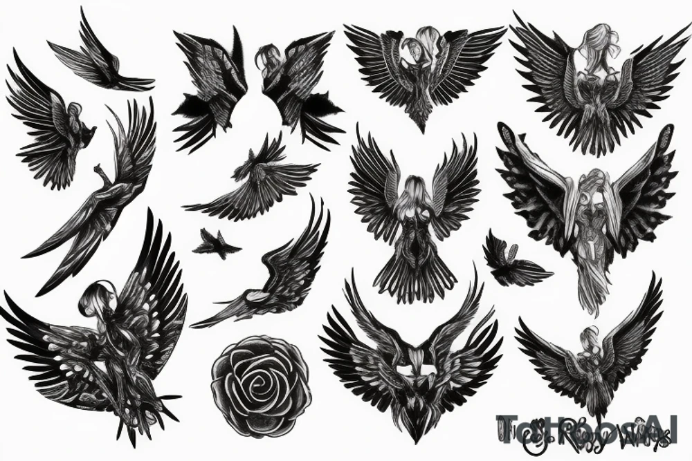 Ruby with wings tattoo idea