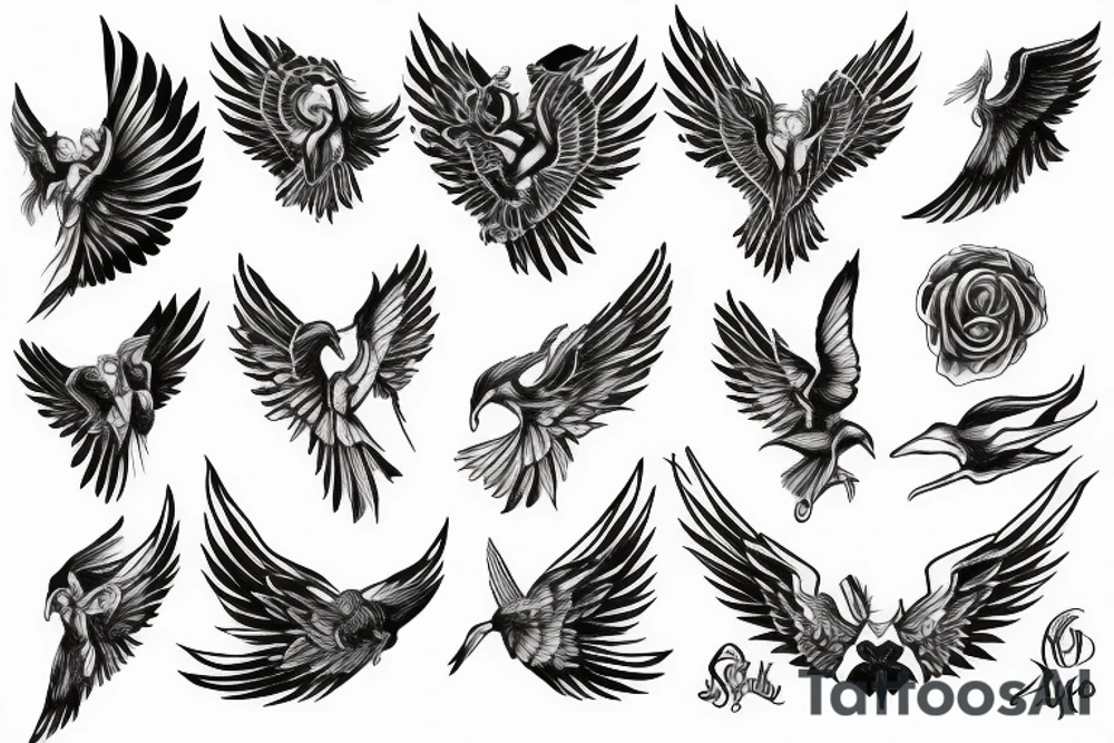 Ruby with wings tattoo idea