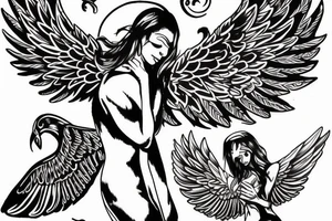 Ruby with wings tattoo idea