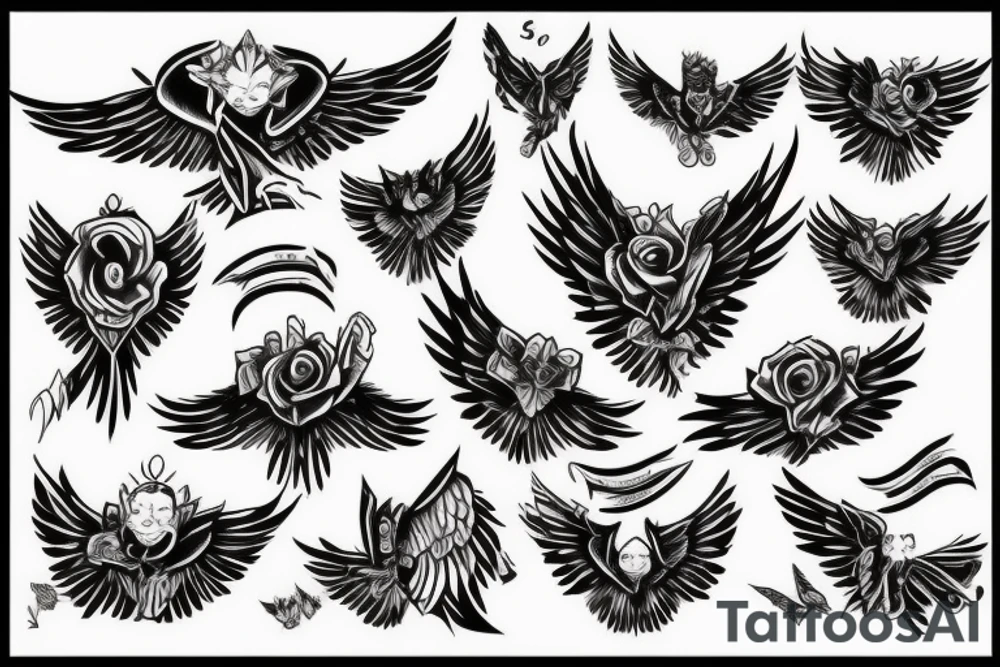 Ruby with wings tattoo idea
