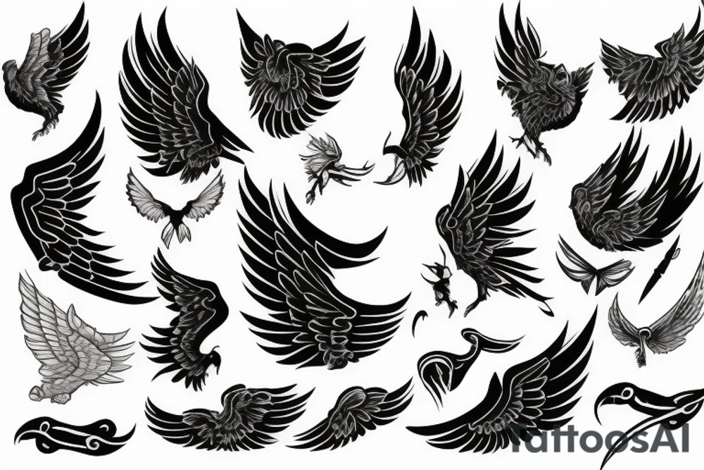 The word Ruby with wings tattoo idea