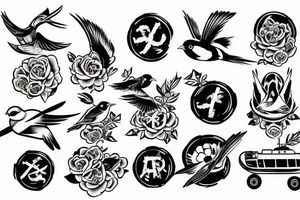 A bird driving a tank tattoo idea