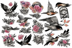 A bird driving a tank tattoo idea