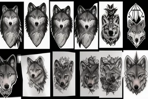 wolf tattoo idea