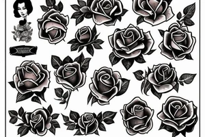 Irish and rose shoulder tattoo idea