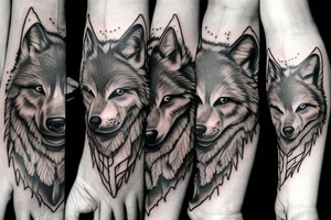wolf tattoo idea