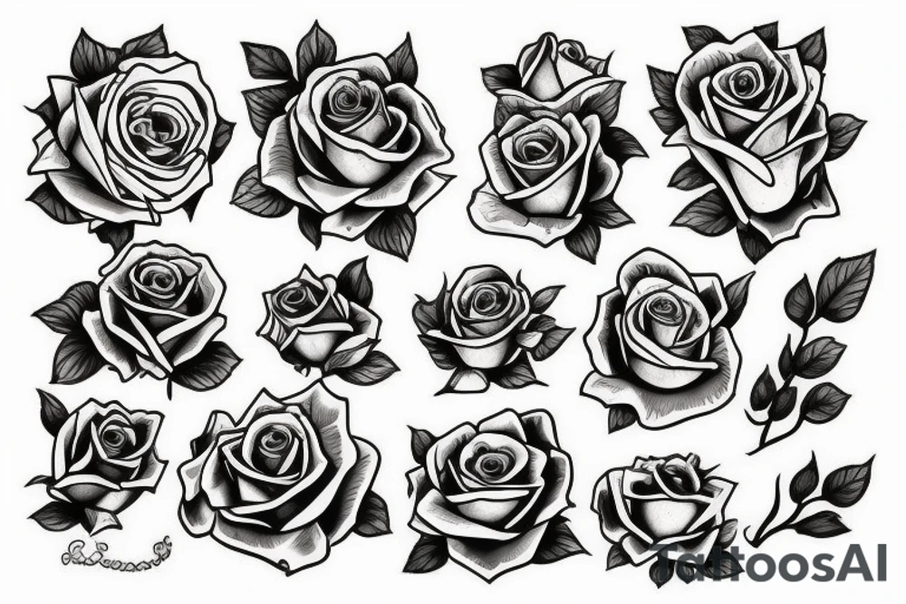Irish and rose shoulder tattoo idea