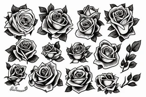 Irish and rose shoulder tattoo idea