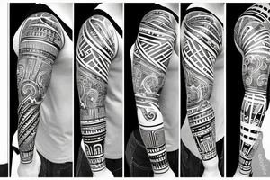 Musical sleeve with a piano on it tattoo idea