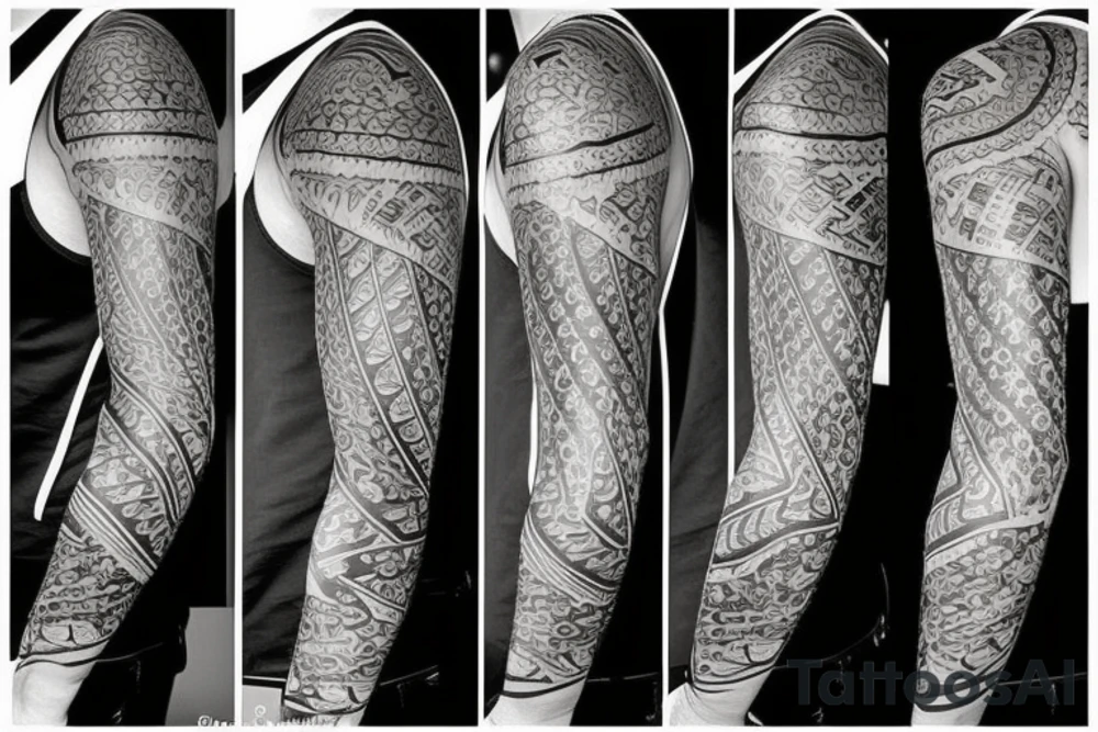 Half sleeve, grand piano tattoo idea