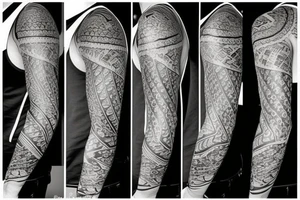 Half sleeve, grand piano tattoo idea
