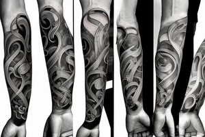 Musical arm sleeve, grand piano and half arm sleeve tattoo idea