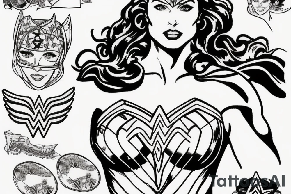 wonder woman tattoo idea