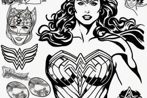 wonder woman tattoo idea