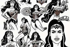 wonder woman tattoo idea