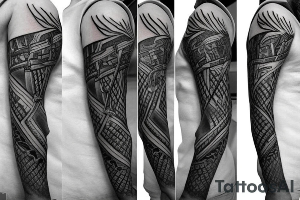 Bow and arrow tattoo idea